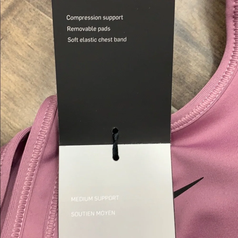 NIKE CLASSIC BRA Classic Style with DRY FIT Techno - Picture 6 of 13